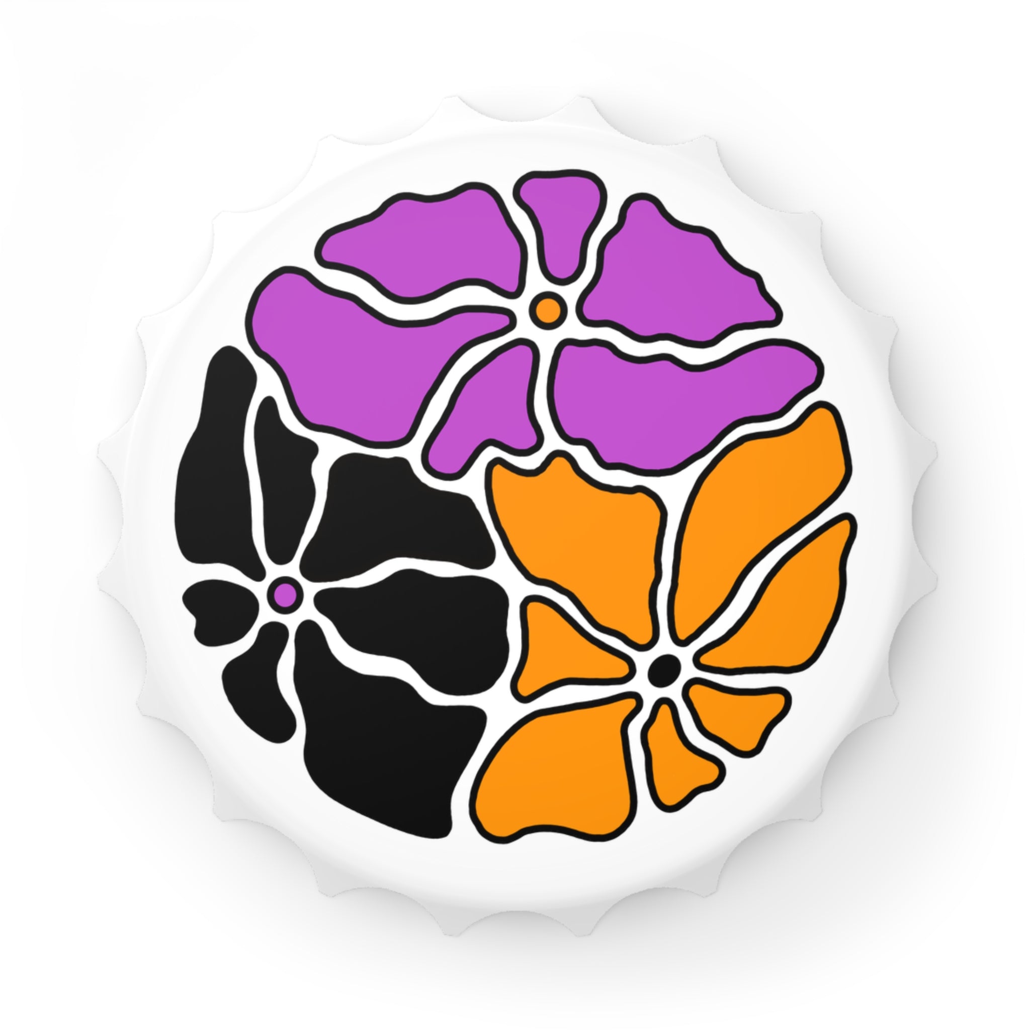 Floral Design Bottle Opener - Fun Kitchen Accessory for Celebrations